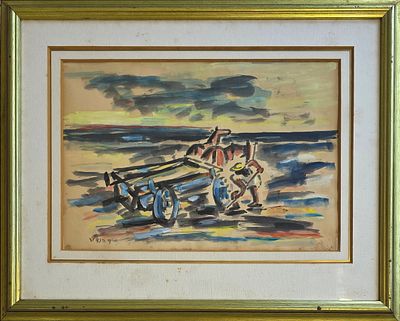 DAVID HENDLER - Technique: WATERCOLOR ON PAPER Size: 35x48