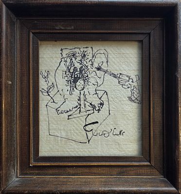 URI LIFSHITZ - Technique: INK ON PAPER Size: 16x14