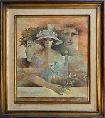 MARIO DORETTI - Technique: OIL ON ARTIST BOARD Size: 60x50