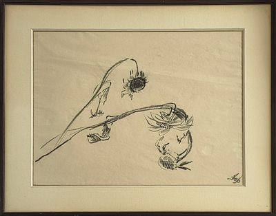 LEOPOLD KRAKAUER - Technique: CHARCOAL ON PAPER Size: 54x41 Date: 1938