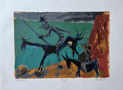 MARCEL JANCO - Technique: LITHO SIGNED BY HAND, NUMBERD 121\225 Size: 50X65