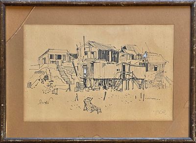 YOSSI STERN - Technique: INK ON PAPER Size: 18X28