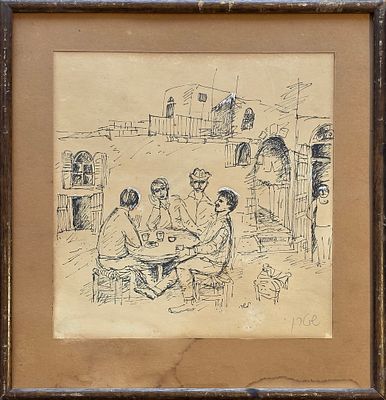 YOSSI STERN - Technique: MARKER ON PAPER Size: 24X24