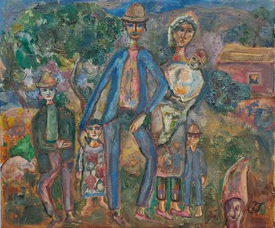 ZEMACH SHAT - Technique: OIL ON CANVAS Size: 38x46