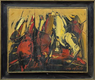 MEIR STEINGOLD - Technique: OIL ON CANVAS Size: 40X50