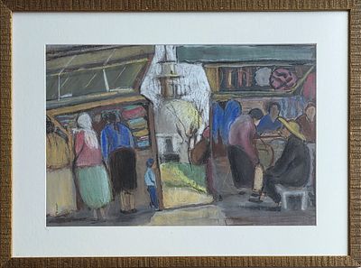 KAETE EPHRAIM MARCUS - Technique: GOUACHE ON PAPER Size: 33x48