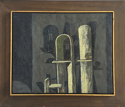 DAN KEDAR - Technique: OIL ON CANVAS Size: 34x42 Date: 1967