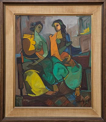 EZRA TALKER - Technique: OIL ON CANVAS Size: 61X51 Date: 1981