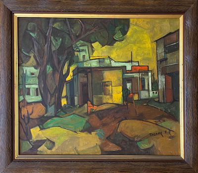 EZRA TALKER - Technique: OIL ON CANVAS Size: 55X65 Date: 1990