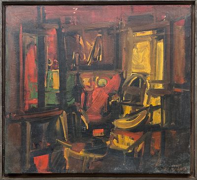 MEIR STEINGOLD - Technique: OIL ON CANVAS Size: 67x73