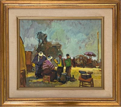 AVI SCHWARTZ - Technique: OIL ON MAZONITE Size: 38X46