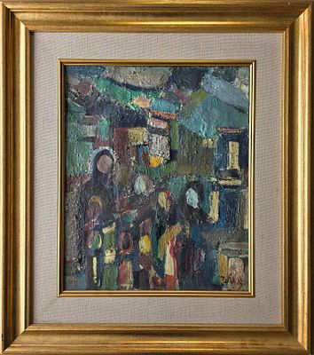 AHARON GILADI - Technique: OIL ON CANVAS Size: 55x45