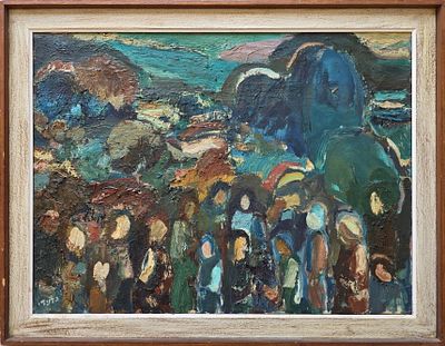 AHARON GILADI - Technique: OIL ON CANVAS Size: 60x80