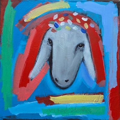 MENASHE KADISHMAN - Technique: ACRYLIC ON CANVAS Size: 35x35