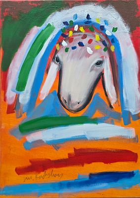 MENASHE KADISHMAN - Technique: ACRYLIC ON CANVAS Size: 70x50