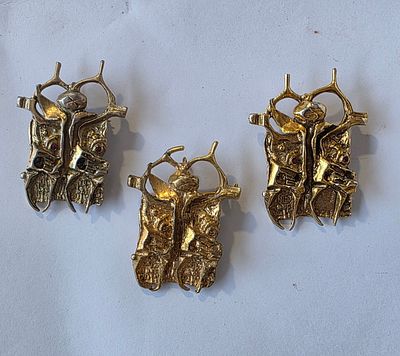 IGAL TUMARKIN - Technique: LOT 3 BROOCHES\ PENDANT Size: 6X4
