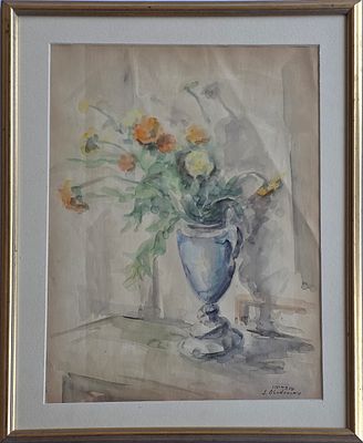 SHMURL OVADIAHU - Technique: WATERCOLOR Size: 48X34