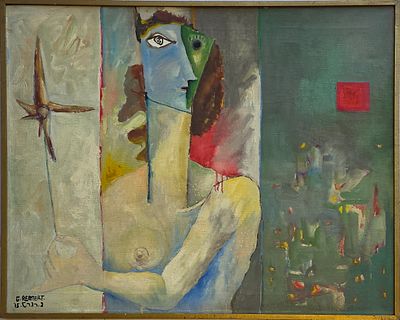 GERSHON RENNERT - Technique: OIL ON CANVAS Size: 60X73 Date: 1975