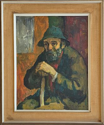 ED ADLER - Technique: OIL ON CANVAS Size: 70X50