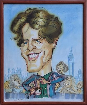 OR WEIZMANN - Technique: CARICATURE Size: 42X33