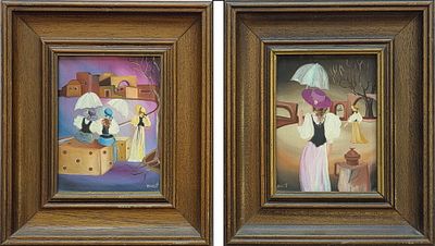 DORIT LEVI - Technique: OIL ON MAZONITE Size: 17X13