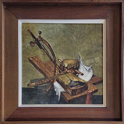 SAMI ZILKHA - Technique: OIL ON CANVAS Size: 40X40 Date: 1976