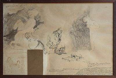 IVAN SCHWEBEL - Technique: MIX MEDIA AND COLLAGE Size: 48X68 Date: 1972