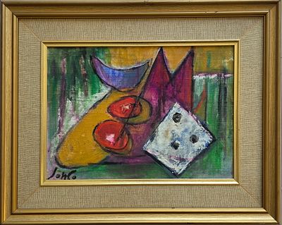 MARCEL JANCO - Technique: OIL ON ARTIST BOARD Size: 25X35