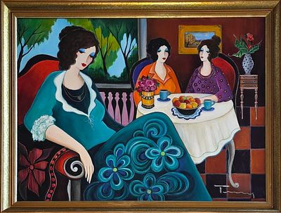 ITZHAK TARKAY - Technique: OIL ON CANVAS Size: 60x76