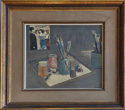 DAVID SHNEOR - Technique: OIL ON CANVAS Size: 35X40