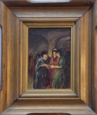 ZVI MALNOVITZER - Technique: OIL ON BOARD Size: 23X17