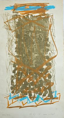 LEA NIKEL - Technique: MIX MEDIA ON LITHO, SIGNED BY HAND' NUMBERED 20\22 Size: 105x60 Date: 1987
