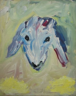 MENASHE KADISHMAN - Technique: ACRYLIC ON CANVAS Size: 80x65