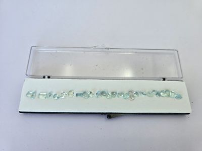 לוט 26 אבני אקווה מארין מלוטשות סופר AAA+++, משקל 30 קראט, שקופות ונוצצות, מגיעות 