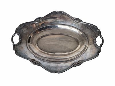 קערת הצורפים כסף 925 על 4 רגליים, גודל 31x23x6 , משקל 347 גרם