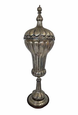 גביע כסף גרמני עתיק מאד מתחילת המאה ה19 או סוף המאה ה18, חתום כסף 13, גביע נדיר 