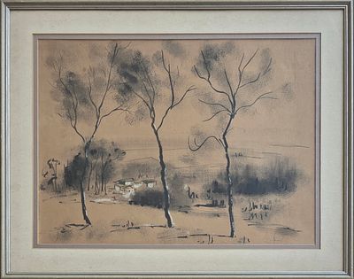 ZVI RAPHAELI - Technique: INK Size: 48x62 Date: 1948
