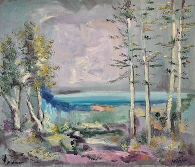 ALBERT GOLDMAN - Technique: OIL ON CANVAS Size: 55x65