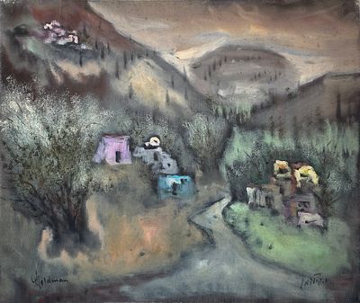 ALBERT GOLDMAN - Technique: OIL ON CANVAS Size: 55x65