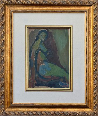 SAMUEL TEPLER - Technique: OIL ON BOARD Size: 27x18