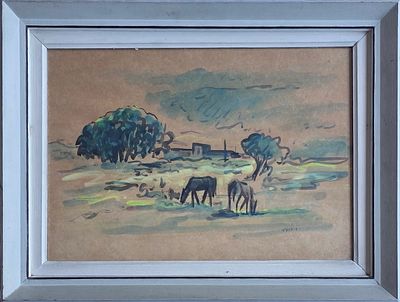 DAVID HENDLER - Technique: WATERCOLOR Size: 35x50