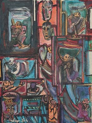 RACHEL YAMPULER - Technique: OIL ON CANVAS Size: 40X30