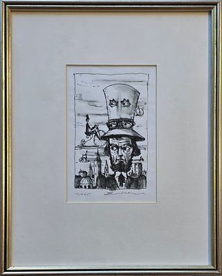 BARUCH ELRON - Technique: DRAWING Size: 18x11 Date: 2005