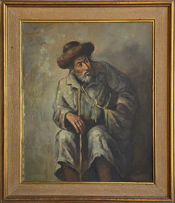 ED ADLER - Technique: OIL ON CARDBOARD Size: 60x50