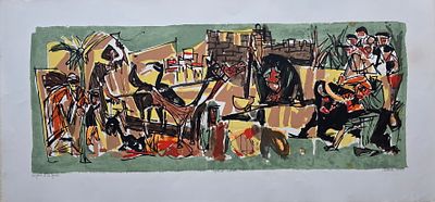 מרסל ינקו - טכניקה: ליטוגרפיה A.P חתומה ביד מידות: 50X105