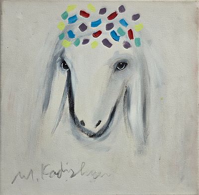 מנשה קדישמן - טכניקה: אקריליק על בד מידות: 30X30