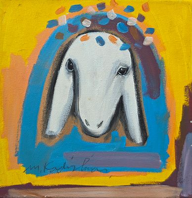 מנשה קדישמן - טכניקה: אקריליק על בד מידות: 25X25