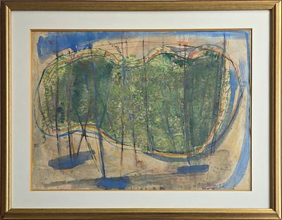 יחזקאל שטרייכמן - טכניקה: אקוורל על נייר מידות: 56X76