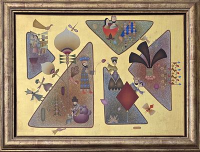 דוד שריר - 
* מקור: גלריה ספראי. עבודה גדולה ונהדרת של שריר, לא מגיעות כמוה למכירות 