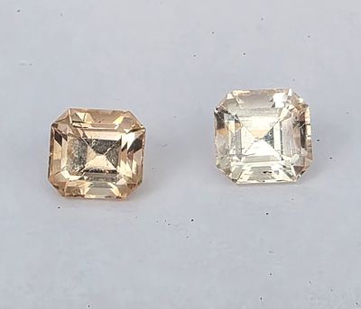 לוט 2 אבני סאקארדו מלוטשות סופר AAAּ+++, משקל 14.95 קראט, נדירות, הוצאו מבריפקה עם 